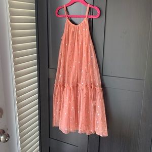 Tutu dress - nude gold & silver color